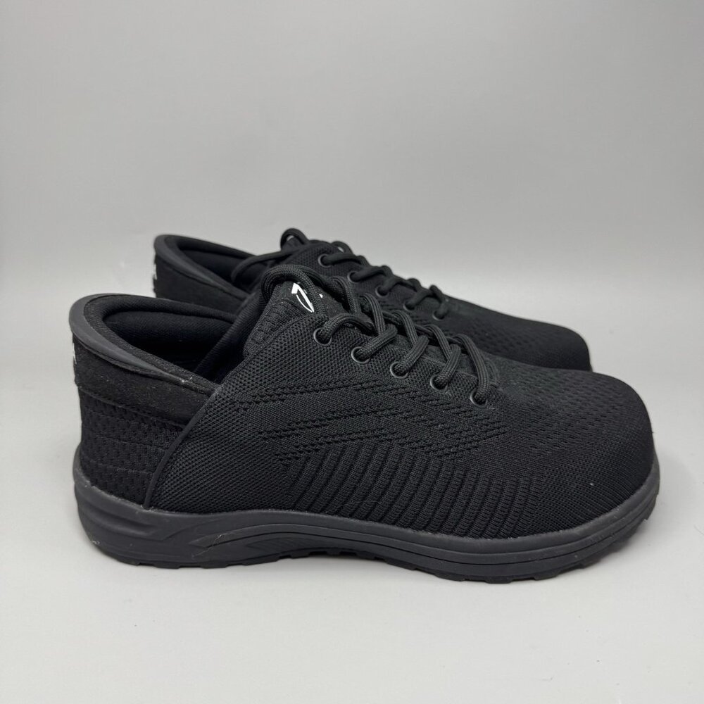 Zeba Husky Hands Free Black Slip On Comfort Cushioned Shoes Size 10.5 6E Wide